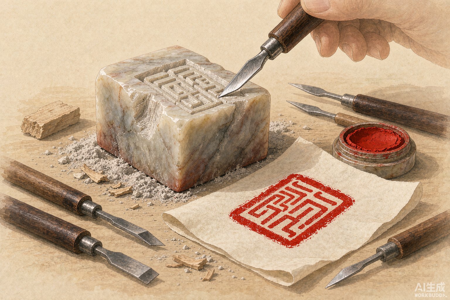篆刻的刀法语言——一方印章里的方寸乾坤