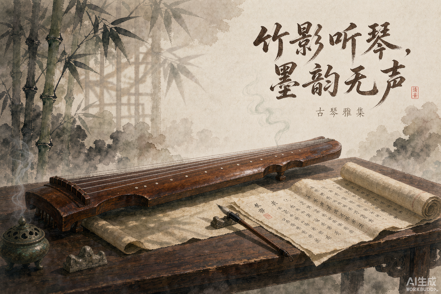 古琴减字谱的解读法——一段没有五线谱的古代乐谱