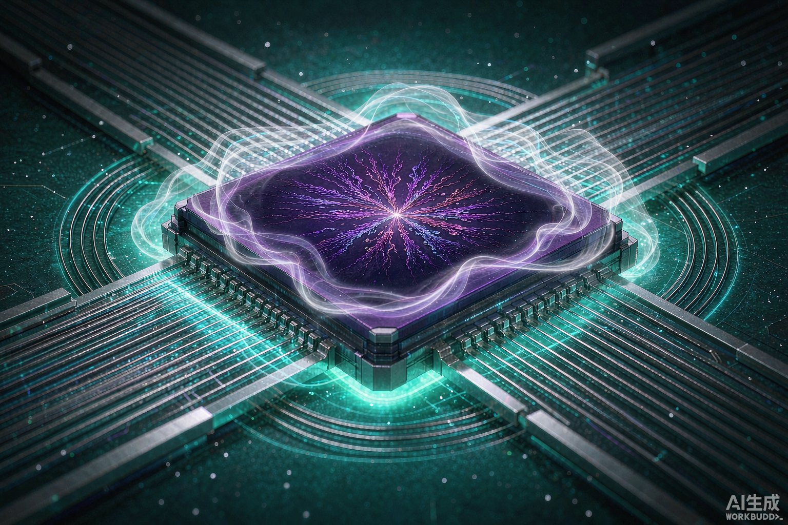 铁电存储器:晶格极化域的微观示意图